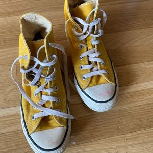 Yellow High Top Converse